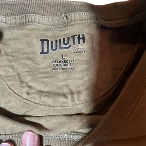 Men’s Duluth Trading Co. Large Tan Longtail Tee